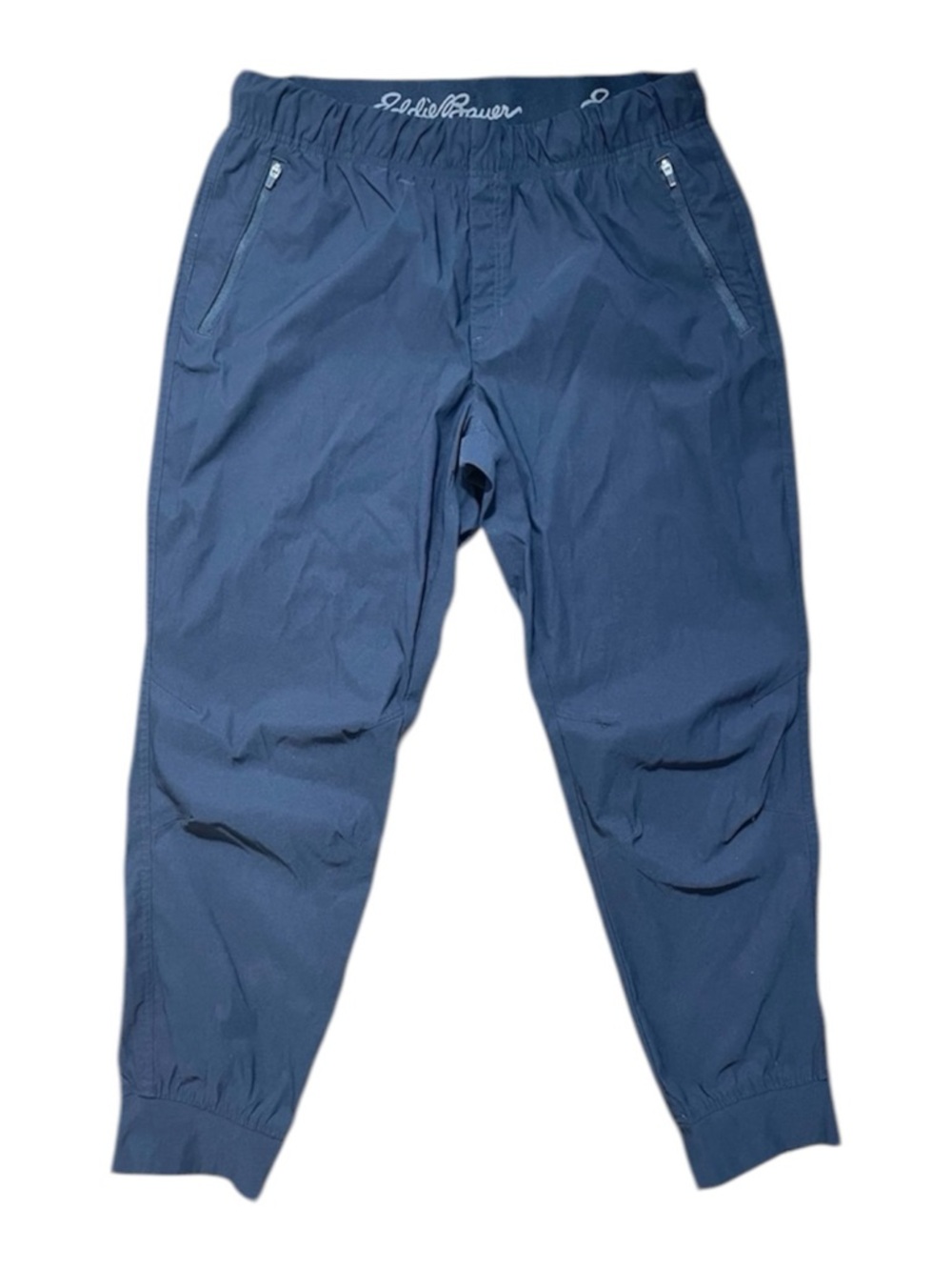 Eddie Bauer Women’s Black Nylon Outdoor Performance Gorpcore Joggers Size 14